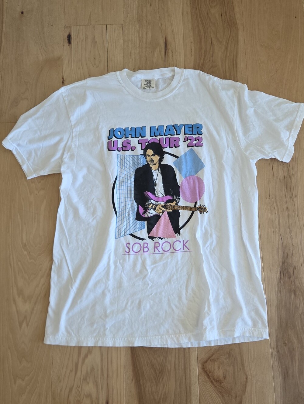 John Mayer Sob Rock U.S. Tour 2022 Comfort Colors T Shirt XL